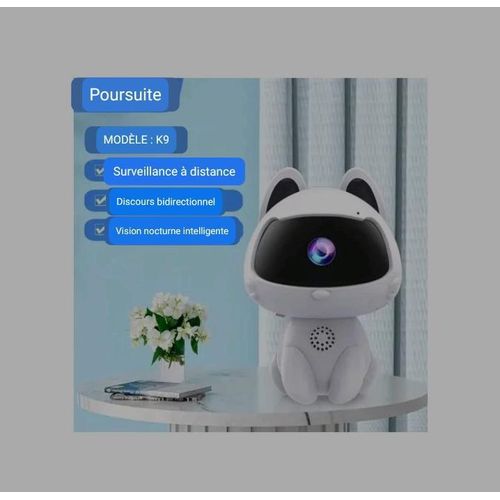 Vue 3 de Caméra Surveillance WiFi Intérieure 220Volts